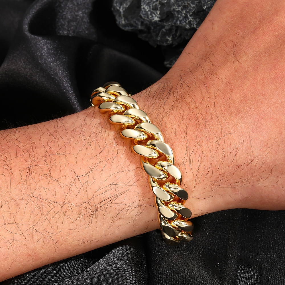 Cuban Link Chain 12Mm - 12mm Miami Cuban Chain Bracelet Stainless