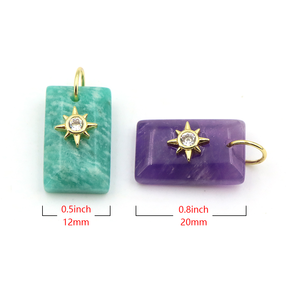 Geometric Shape Crystal Natura - Crystal Pendant Necklace Natural Stone review and price