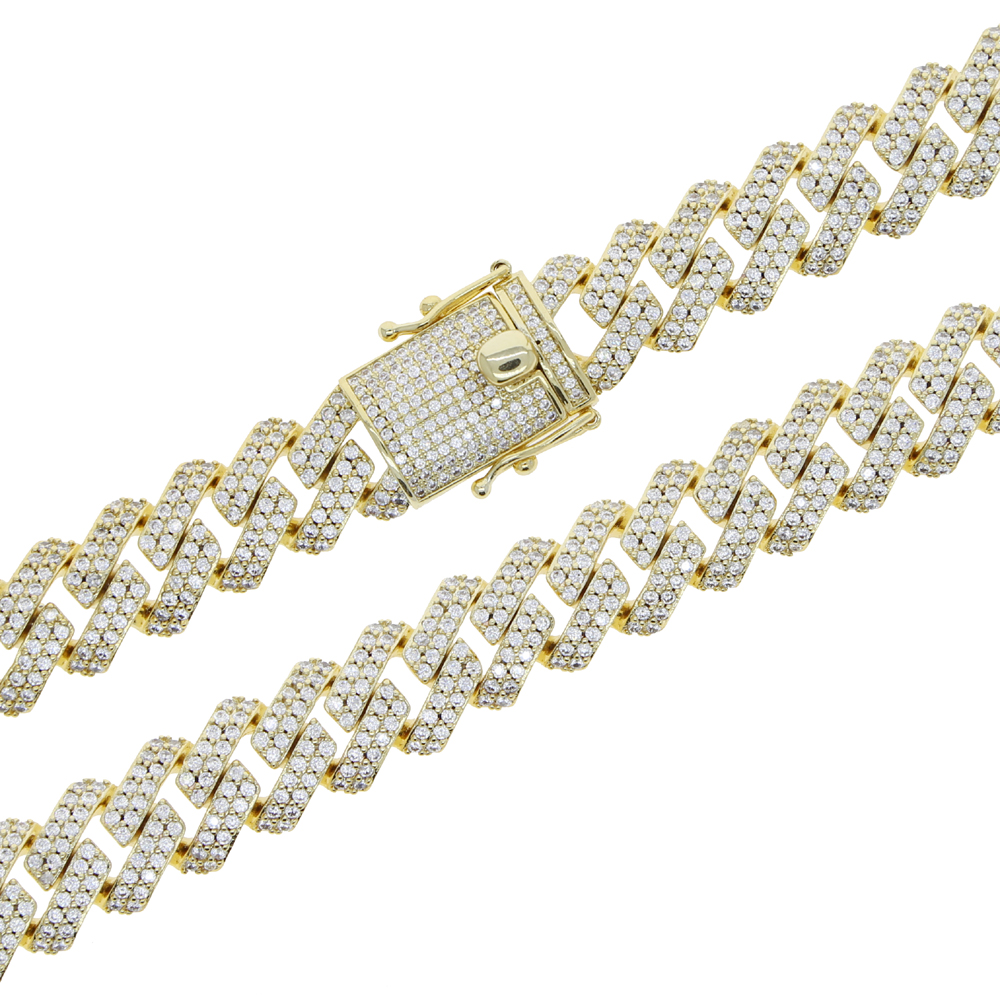 Parking Cz Rectangle Anklet Hi - Cuban Link Chain 12Mm review and price