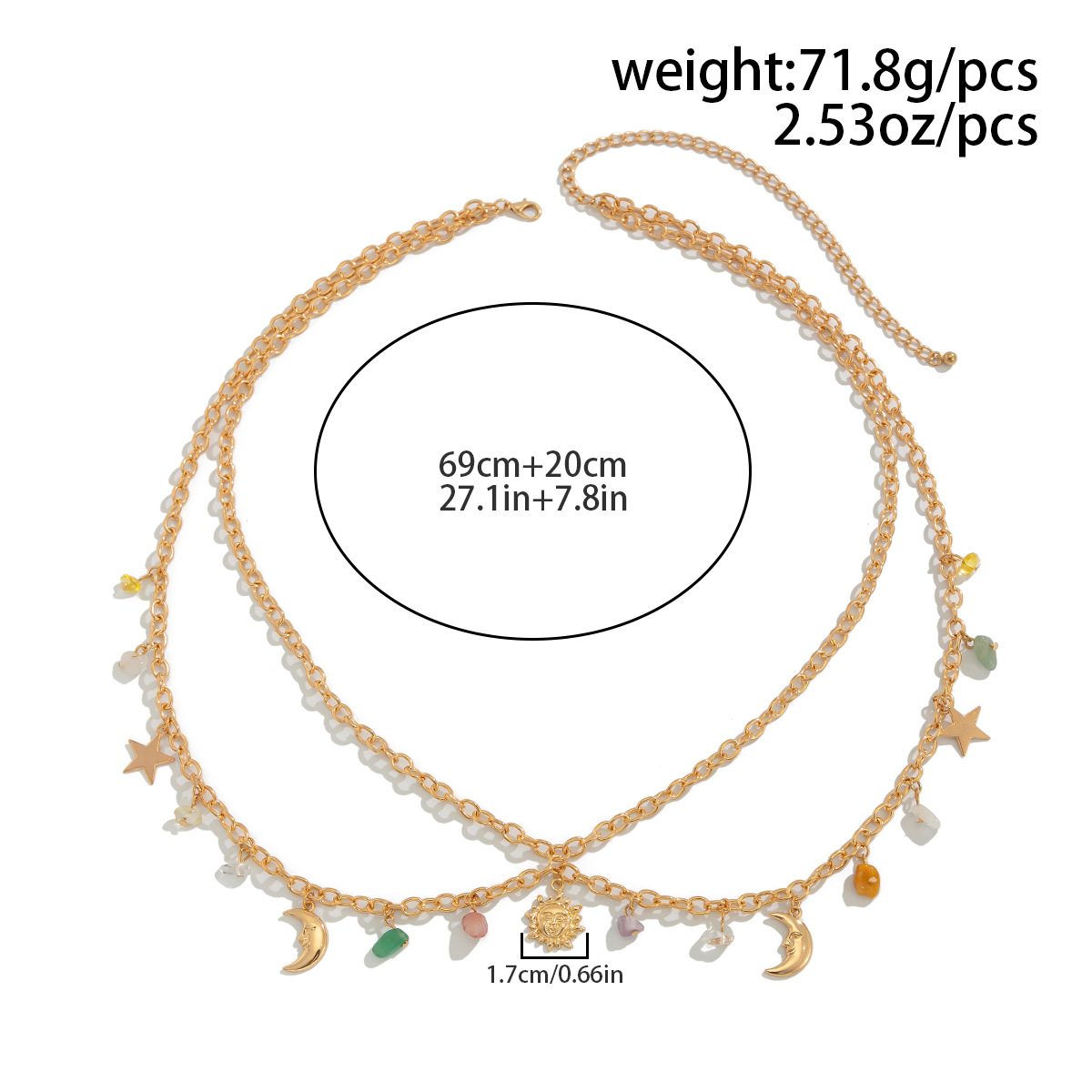 Boho Star Moon Sun Pendant Wai - Body Jewelry review and price