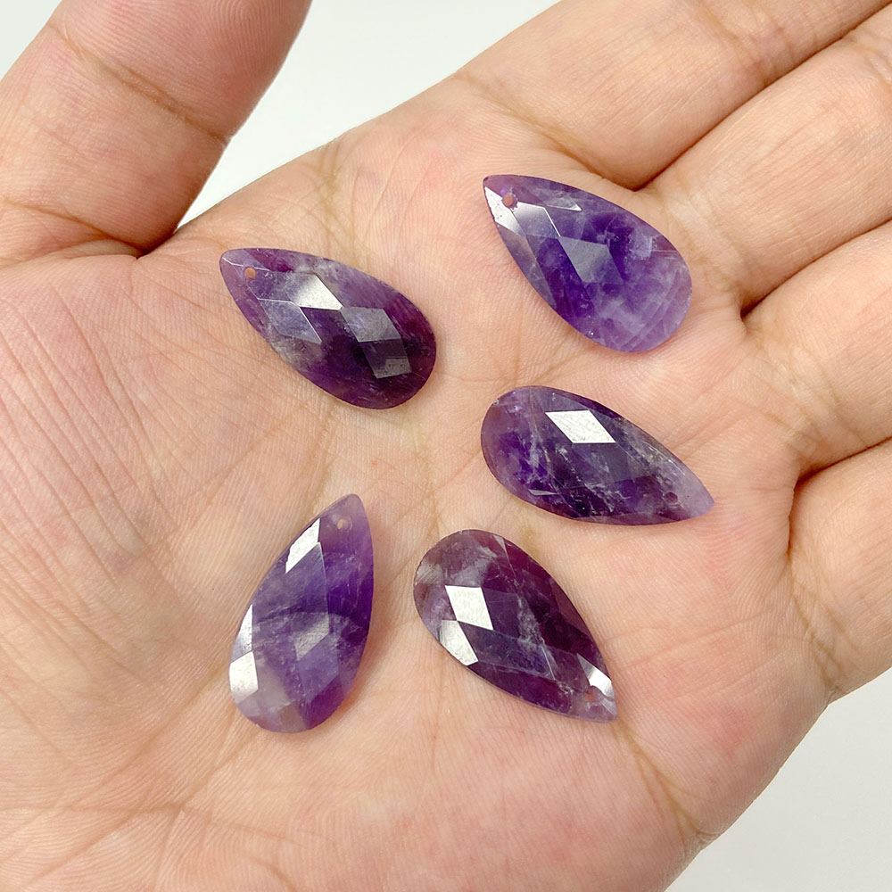 2pcs 13*25mm Long Water Drop S - Crystal Pendant Necklace Natural Stone review and price