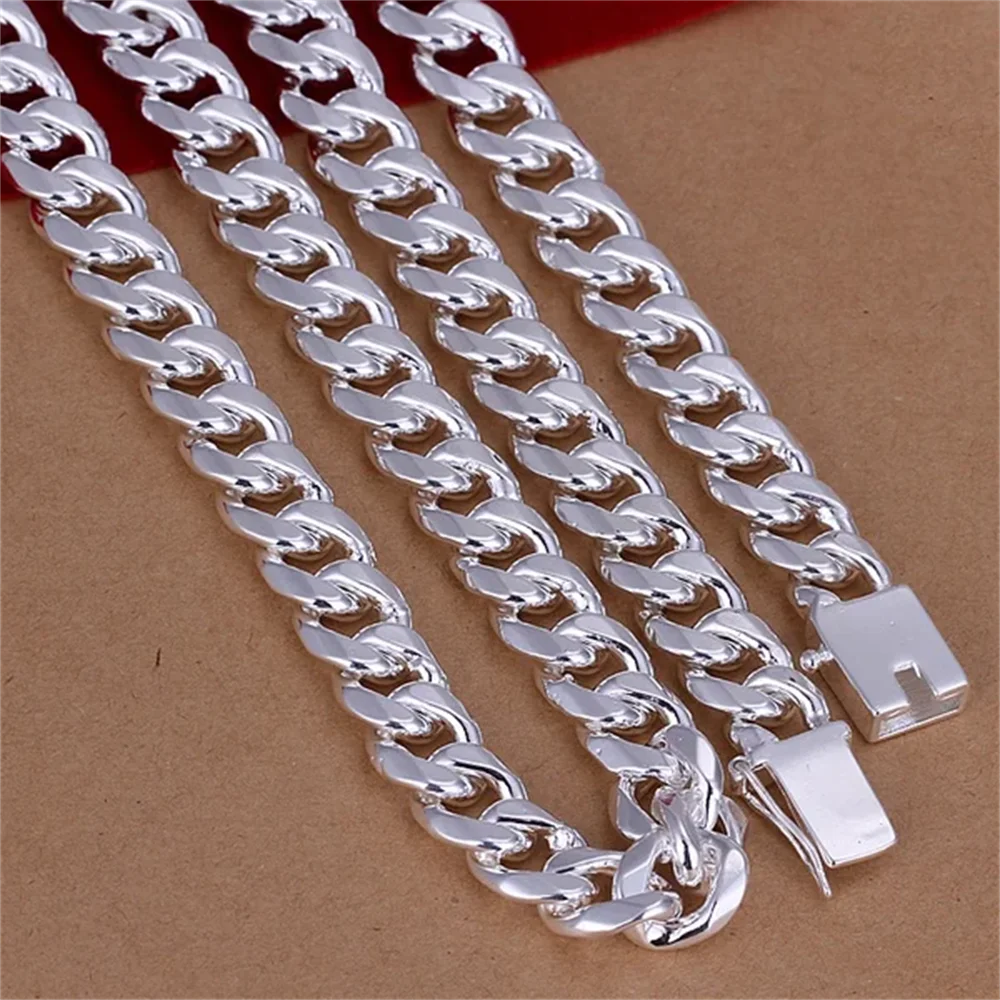 20-24inch 925 Sterling Silver  - 925 Sterling Silver Chain Necklace Men review and price