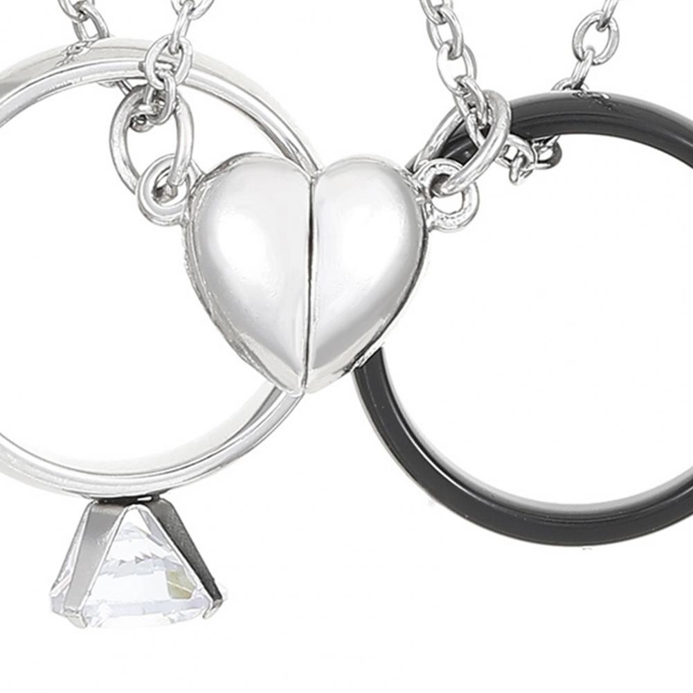 Ring Pendant Necklace Love Mag - Magnetic Couple Matching Necklaces review and price