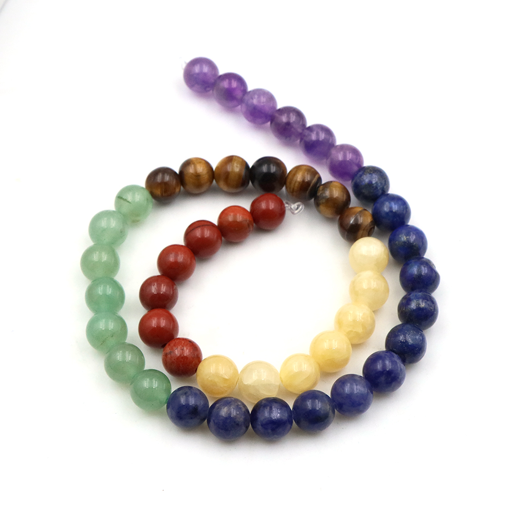 Natural 7 Chakra Crystal Beads - Crystal Pendant Necklace Natural Stone review and price