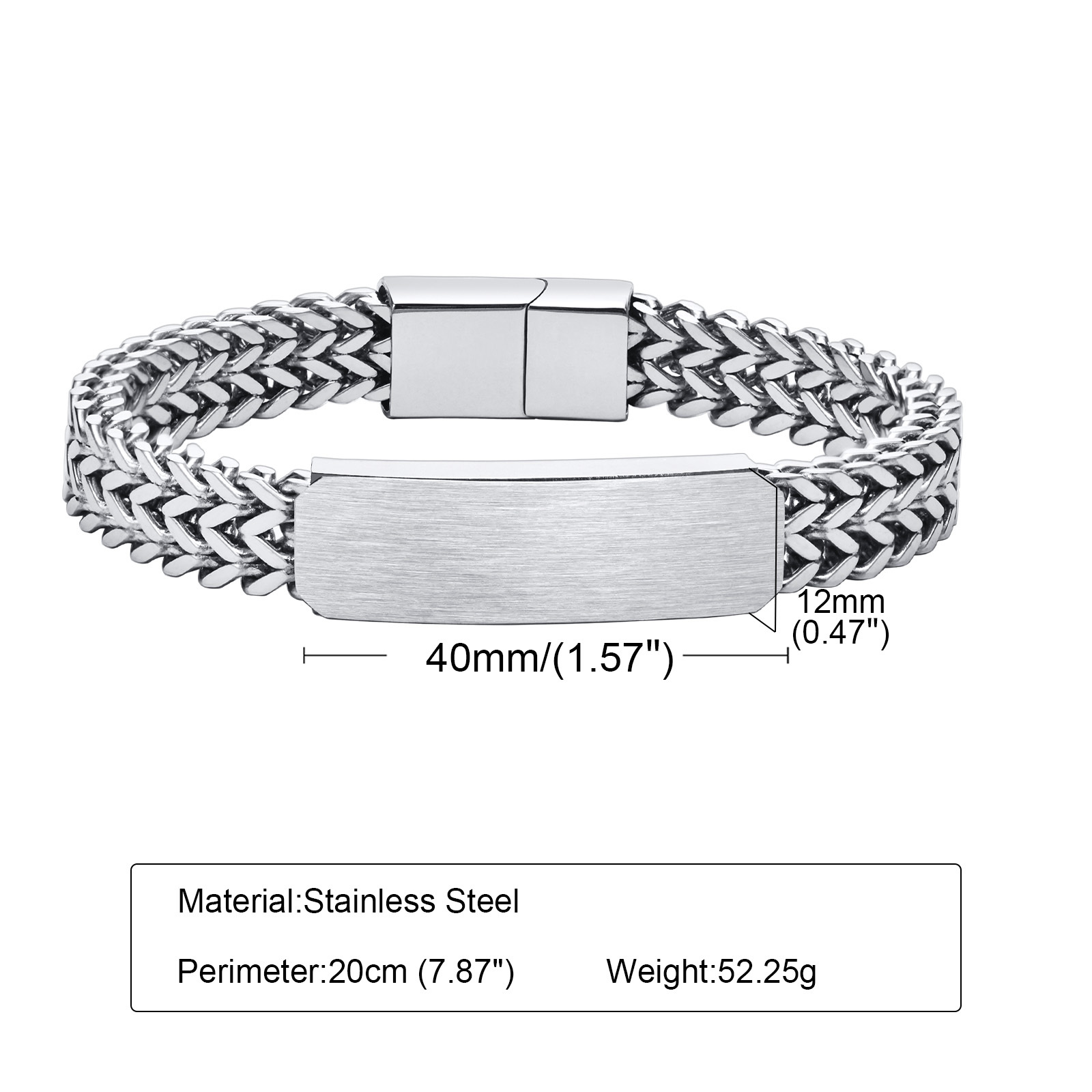 Vnox 12mm Customize Bracelets  - Cuban Link Chain 12Mm review and price