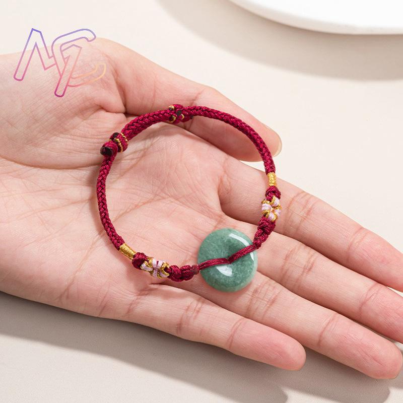 Green Myanmar Jadeite Donut Br - Bracelets review and price