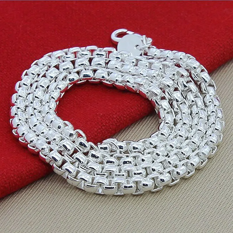 45-60cm 925 Sterling Silver Ne - 925 Sterling Silver Chain Necklace Men review and price