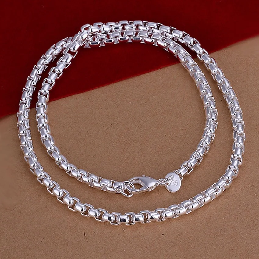 45-60cm 925 Sterling Silver Ne - 925 Sterling Silver Chain Necklace Men review and price
