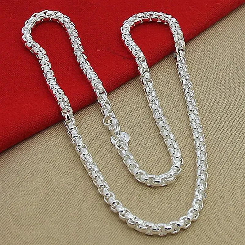 45-60cm 925 Sterling Silver Ne - 925 Sterling Silver Chain Necklace Men review and price