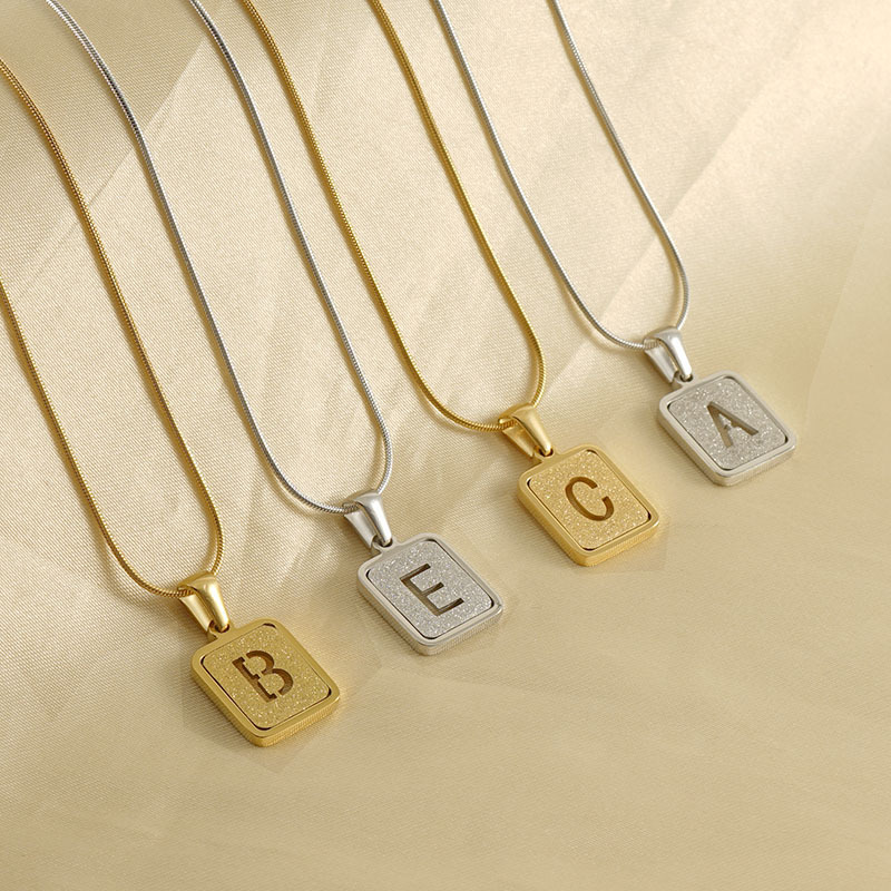 3pcs/ Bag High Quality Chains  - Initial Letter Necklace 18K Gold review and price