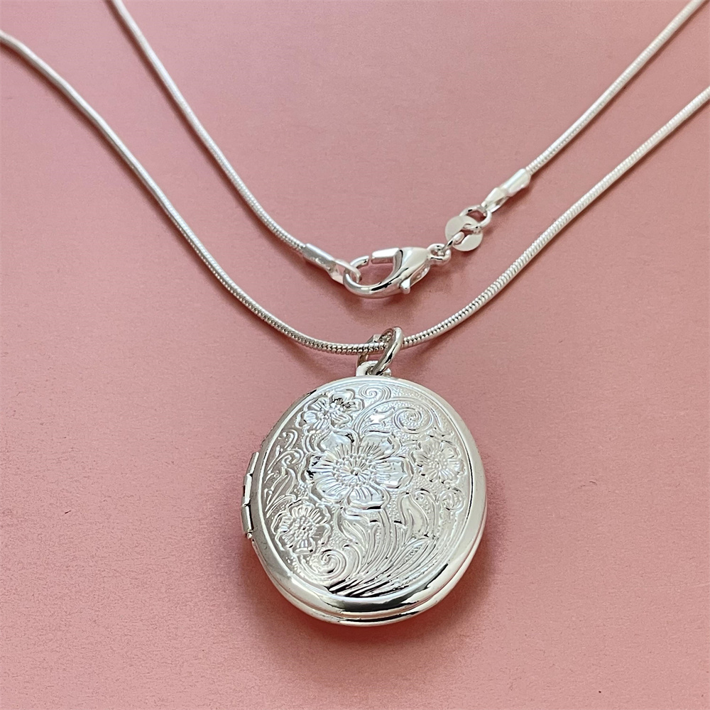 925 Silver Snake Necklace Oval - 925 Sterling Silver Chain Necklace Men review and price