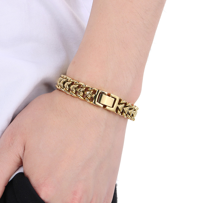 KALEN Shiny Stainless Steel Br - Cuban Link Chain 12Mm review and price