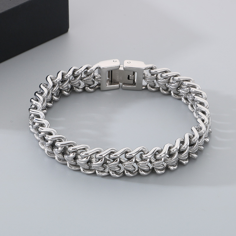 KALEN Shiny Stainless Steel Br - Cuban Link Chain 12Mm review and price